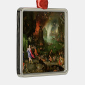 プルートに遊ぶハープを持つオルペウス メタルオーナメント (右)