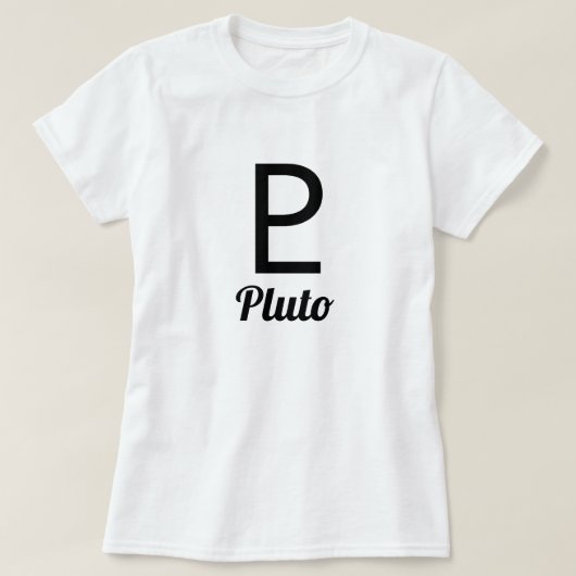 プルートのシンボル Tシャツ (デザイン正面)