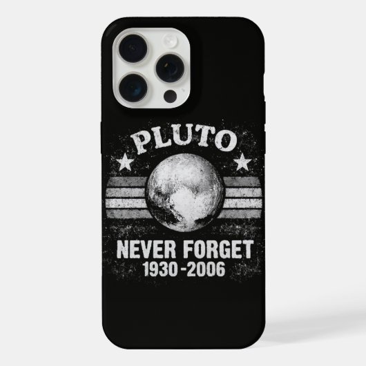 プルートを決して忘れない iPhoneケース (裏面)