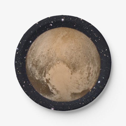 プルートスターリースカイハート ペーパープレート (正面)