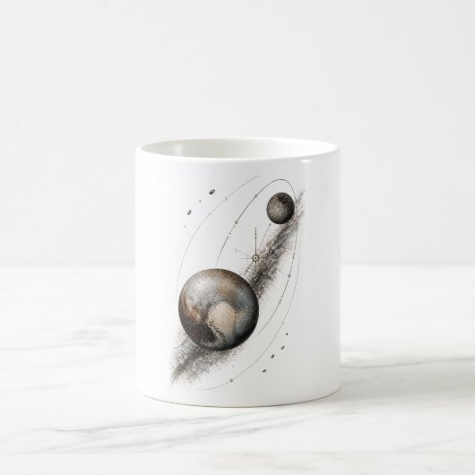 プルート遠い兆候天体準惑星マグ コーヒーマグカップ (中央)