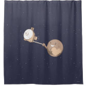 プルートSelfie シャワーカーテン (正面)