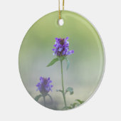 プルーネラフラワー自然写真 セラミックオーナメント (左)