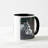 プルームはDRCのナイラゴーン火山から上昇する マグカップ (正面右)