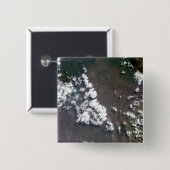 プルームはDRCのナイラゴーン火山から上昇する 缶バッジ (正面&裏面)