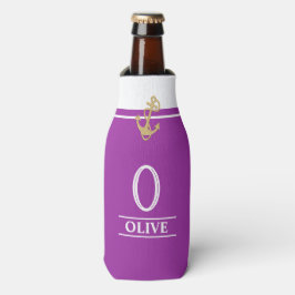 プルームネイビーモノグラムボトルクーラー ボトルクーラー