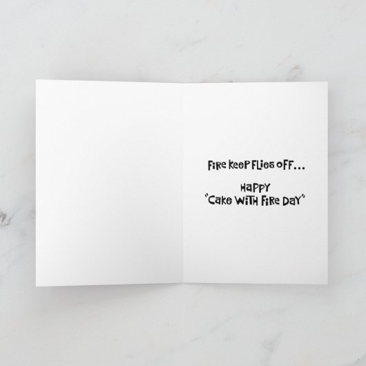 プレおもしろい10代の誕生日 カード (内部)