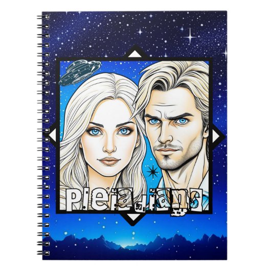 プレアディアンのエキストラフアソファーとUFO ノートブック (正面)