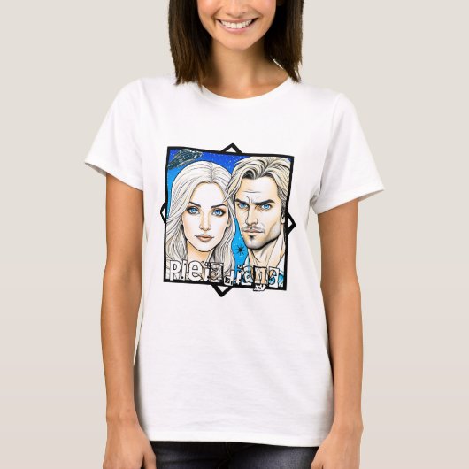 プレアディアンのエキストラフアソファーとUFO Tシャツ (正面)