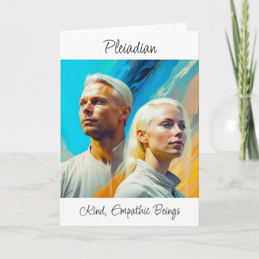 プレアディアン星人種族 カード (正面)