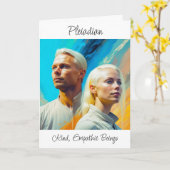 プレアディアン星人種族 カード (黄色い花)