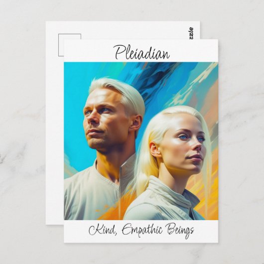 プレアディアン星人種族 ポストカード (正面/裏面)