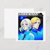 プレアディアン・エイリアン種族とUFO (正面/裏面)