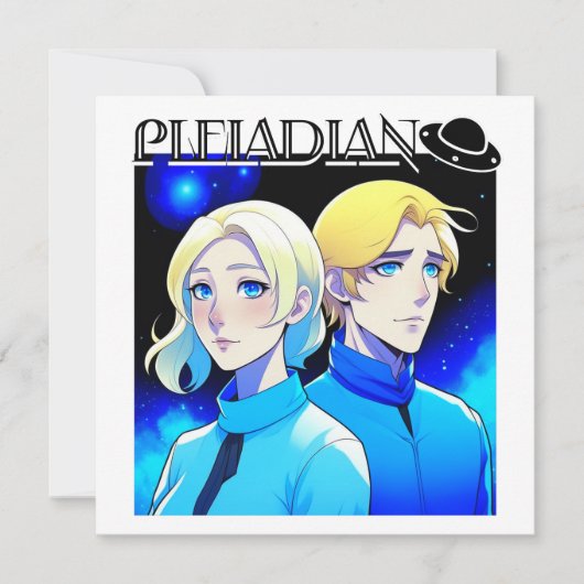 プレアディアン・エイリアン種族とUFO (正面)