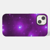 プレアデス星団の紫色 iPhoneケース (裏面横)