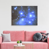 プレアデス(M45) キャンバスプリント (インサイチュ (リビング))