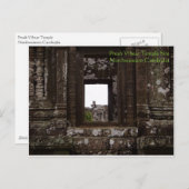 プレア・ヴィヒア寺、カンボジア ポストカード (正面/裏面)