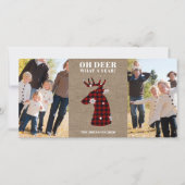 プレイおもしろいド·スノーフレーク·オ·シカの写真 シーズンカード (正面)