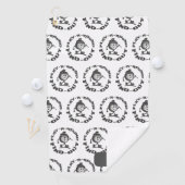 プレイして確認 パターン カスタムネーム ゴルファー ゴルフタオル (インサイチュ)