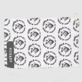 プレイして確認 パターン カスタムネーム ゴルファー ゴルフタオル (横)