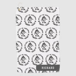 プレイして確認 パターン カスタムネーム ゴルファー ゴルフタオル