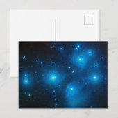 プレイアデス星団 オウダ星群 青い星の集団 ポストカード (正面/裏面)