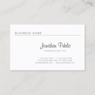 プレイエレガントンミニマルお洒落プロフェッショナルルクセ 名刺