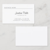 プレイエレガントンミニマルお洒落プロフェッショナルルクセ 名刺 (正面/裏面)