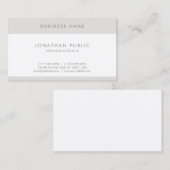 プレイエレガントンモダンミニマルトレンディーラグジュアリー 名刺 (正面/裏面)