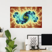 プレイキャスト内 – Fractal Art ポスター (ホームオフィス)