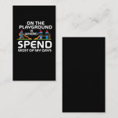 プレイグおもしろいラウンド引用文-キッズプレイパおもしろいーク 名刺 (正面/裏面)