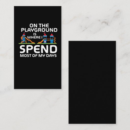 プレイグおもしろいラウンド引用文-キッズプレイパおもしろいーク 名刺 (正面/裏面)