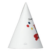 プレイグラウンドキッズボーイズガールズ誕生日名前をカスタムする パーティーハット (左)