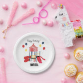 プレイグラウンドキッズボーイズガールズ誕生日名前をカスタムする ペーパープレート (パーティー)