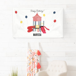 プレイグラウンドキッズボーイズガールズ誕生日名前をカスタムする 横断幕