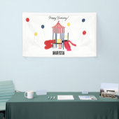 プレイグラウンドキッズボーイズガールズ誕生日名前をカスタムする 横断幕 (トレードショー)