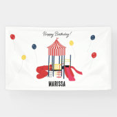 プレイグラウンドキッズボーイズガールズ誕生日名前をカスタムする 横断幕 (横)