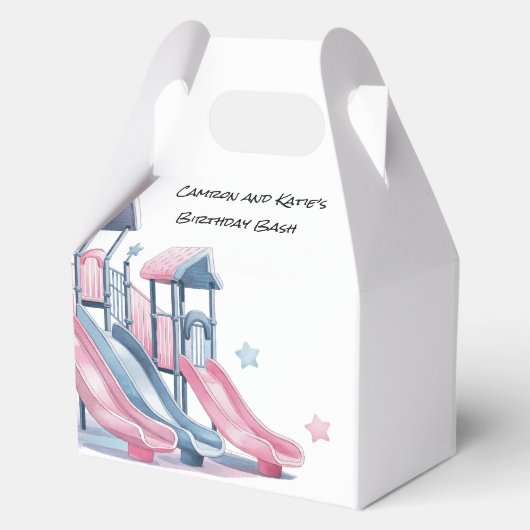 プレイグラウンドスライドすごいおもしろい誕生日Bash フェイバーボックス (裏面)