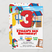 プレイグラウンドパーティー、プレイグラウンド誕生日招待状 招待状 (正面/裏面)