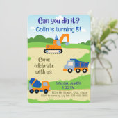 プレイグラウンド建築誕生日招待状 招待状 (スタンド正面)