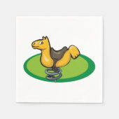 プレイグラウンド春ホースナプキンス スタンダードカクテルナプキン (正面)