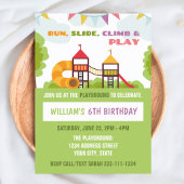 プレイグラウンド誕生日招待状パークパーティーインビタ 招待状