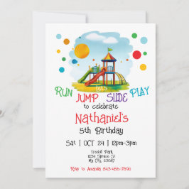 プレイグラウンド誕生日招待状 招待状