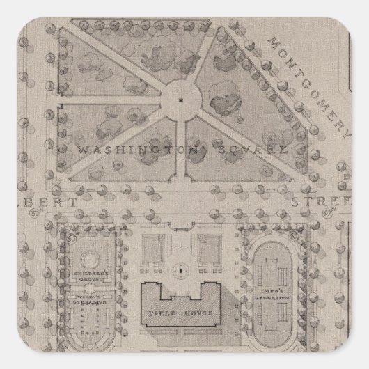 プレイグラウンド、ワシントン・スクエア、サンフランシスコ スクエアシール (正面)