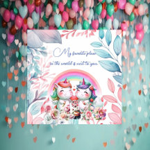 プレイスお気に入りのロマンチックユニコーンカップルバレンタイン