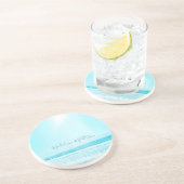 プレイスエスコートネームシーシー海ブルースクエア コースター (側面)