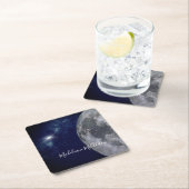 プレイスエスコート名シーティングタイル夕べ金ゴールドスター スクエアペーパーコースター (インサイチュ)