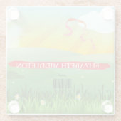 プレイスエスコート名シーティングタイル素朴フェスティバル ガラスコースター (裏面)