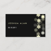 プレイスカードダビデの星をスポットライトで照らします プレイスカード (裏面)