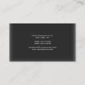 プレイスタイリッシュングレー魅力的な名刺 名刺 (裏面)